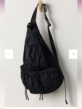 Black Men's Sling Backpack - Lightweight Everyday Bag